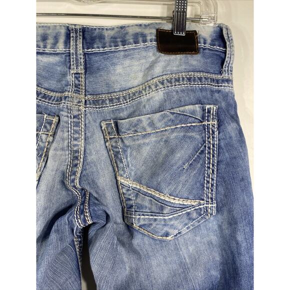 BKE Carter Distressed Faded Denim Jeans Tag Says 29 Long Men’s 32x32 Actual Size - Picture 9 of 11